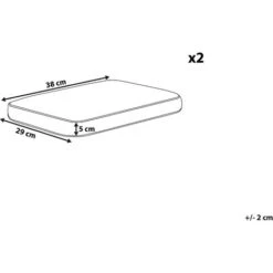 Set Di 2 Cuscini Da Giardino Geometrici Verde Menta Fiji -Vendite HOMCOM || VIDAXL || Songmics 19851506 3