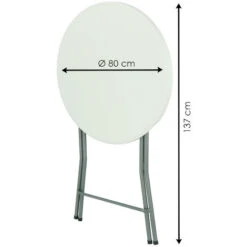 Tavolo Da Bar Pieghevole Altezza: 110 Cm Diametro Piano Tavolo: Ø80 Cm 9 Tavolo Da Bar Pieghevole Altezza: 110 Cm Diametro Piano Tavolo: Ø80 Cm -Vendite HOMCOM || VIDAXL || Songmics 19876401 3