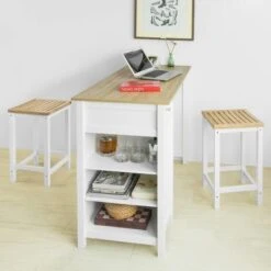 SoBuy Penisola Cucina Tavolo Alto Bar In Legno Lunghezza: 120 Cm ProfonditĂ : 55 Cm Altezza: 90 Cm Bianco FWT64-WN 11 SoBuy Penisola Cucina Tavolo Alto Bar In Legno Lunghezza: 120 Cm ProfonditĂ : 55 Cm Altezza: 90 Cm Bianco FWT64-WN -Vendite HOMCOM || VIDAXL || Songmics 20277404 5