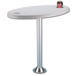 Tavolo Con Base Smontabile E Piano Con Sede Per Bicchieri Trem