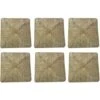 6 Pezzi Seduta Sedile Fondo Pannello Quadrato Di Ricambio Impagliato Per Sedia Legno Paesana In Paglia Struttura In Legno