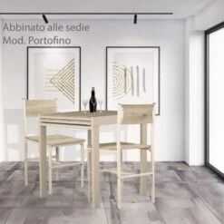 Tavolo Bar Cucina 70x70 Allungabile Mod. SANREMO -Vendite HOMCOM || VIDAXL || Songmics 23567911 5