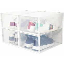 Set 4 Scatole Impilabili Per Scarpe -Vendite HOMCOM || VIDAXL || Songmics 24733091 3