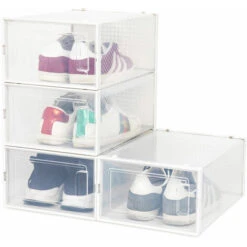 Set 4 Scatole Impilabili Per Scarpe -Vendite HOMCOM || VIDAXL || Songmics 24733091 5