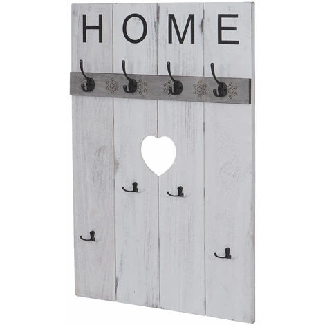 Serie Vintage Appendiabiti Guardaroba HWC-C89 Home 91x60cm Bianco 5 Serie Vintage Appendiabiti Guardaroba HWC-C89 Home 91x60cm Bianco - immagine 3