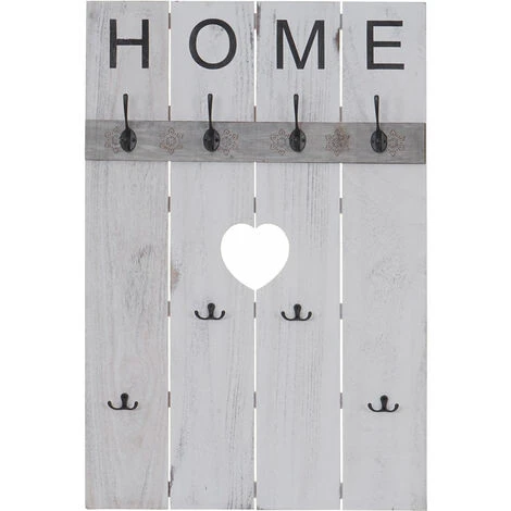 Serie Vintage Appendiabiti Guardaroba HWC-C89 Home 91x60cm Bianco 6 Serie Vintage Appendiabiti Guardaroba HWC-C89 Home 91x60cm Bianco - immagine 4