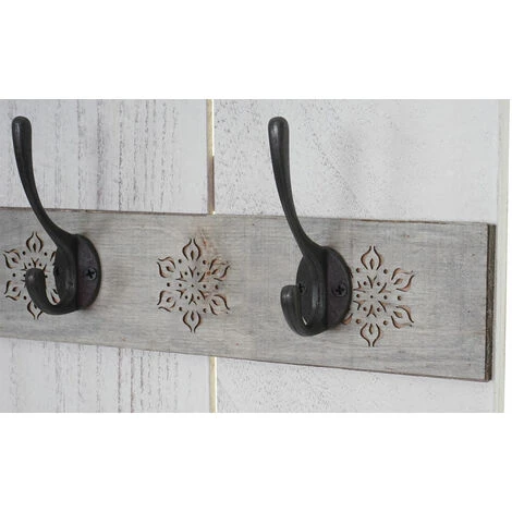 Serie Vintage Appendiabiti Guardaroba HWC-C89 Home 91x60cm Bianco 7 Serie Vintage Appendiabiti Guardaroba HWC-C89 Home 91x60cm Bianco - immagine 5