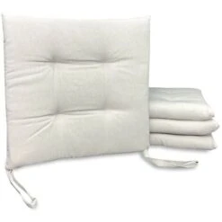 COPRISEDIA Morbidone DORY CUSCINO SEDIA Tinta Unita BEIGE ECRÙ