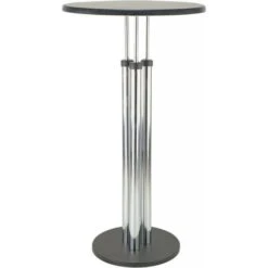 Tavolo Da Bistrò H: 1085 Millimetri Cromo / Nero