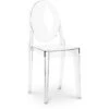 Sedia Da Pranzo Victoria Queen Design Transparente Trasparente - PC, PPa