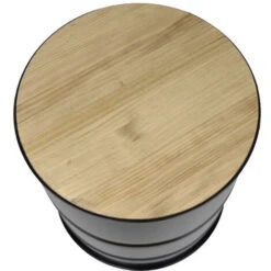 Tavolino A Barilotto Di Metallo - Industriale Vintage 46 Dia. X 50h. Cm -Vendite HOMCOM || VIDAXL || Songmics 26233538 3