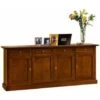 MOBILI 2G - Madia Credenza In Legno 4 Porte Tinta Noce 205X42X86 -Vendite HOMCOM || VIDAXL || Songmics 26312171 1