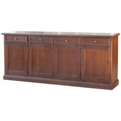 MOBILI 2G - Madia Credenza In Legno 4 Porte Tinta Noce 205X42X86 9 MOBILI 2G - Madia Credenza In Legno 4 Porte Tinta Noce 205X42X86 -Vendite HOMCOM || VIDAXL || Songmics 26312171 3