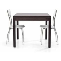 MOBILI 2G - TAVOLO APERTURA A LIBRO MORO WENGE Cm 90x90x76H Chiuso