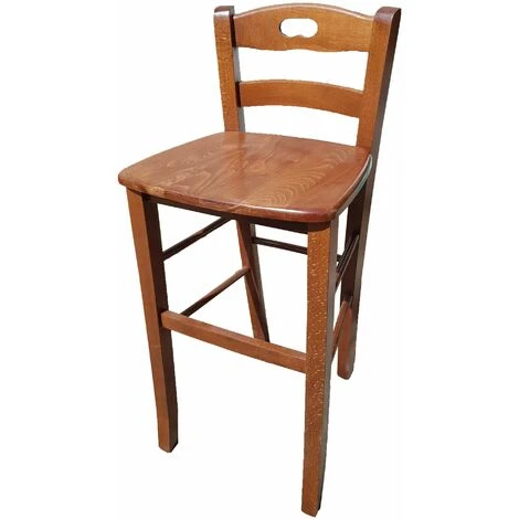 Sgabello Snack Seduta Massello Noce H67 Cm 3 Sgabello Snack Seduta Massello Noce H67 Cm