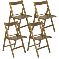 Set 4 Sedie Pieghevoli Noce 6 Set 4 Sedie Pieghevoli Noce -Vendite HOMCOM || VIDAXL || Songmics 26695637 2