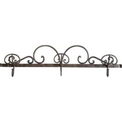 Appendiabiti Da Parete 88x21x7 Cm Attaccapanni Da Muro In Ferro 3 Ganci Appendiabiti Shabby Chic Appendiabiti Ingresso