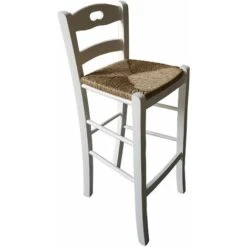 Sgabello Snack Seduta Paglia H67 Bianco 8 Sgabello Snack Seduta Paglia H67 Bianco -Vendite HOMCOM || VIDAXL || Songmics 26879729 2