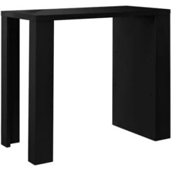 [en.casa] Bancone Bar Con 3 Mensole 54 X 13,8 X 32,8 Cm Tavolo Bar MDF Nero Opaco -Vendite HOMCOM || VIDAXL || Songmics 2978990 4