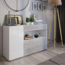 Vendite HOMCOM || VIDAXL || Songmics 7 CREDENZA JOHNNY BIANCO E CEMENTO