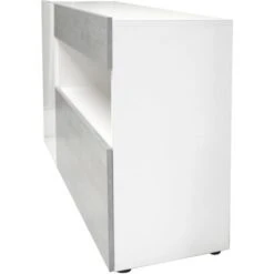 CREDENZA JOHNNY BIANCO E CEMENTO -Vendite HOMCOM || VIDAXL || Songmics 30089648 5