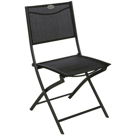SEDIA PIEGHEVOLE MODULA NERA IN ACCIAIO E TEXTILENE 3 SEDIA PIEGHEVOLE MODULA NERA IN ACCIAIO E TEXTILENE