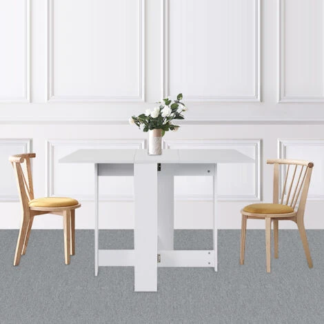 Tavolo Pieghevole Bianco Puro 103 * 76 * 73,4 Cm 3 Tavolo Pieghevole Bianco Puro 103 * 76 * 73,4 Cm - immagine 2