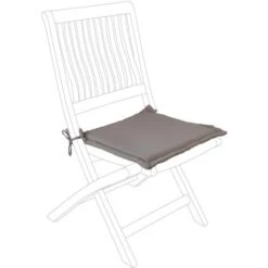 Cuscino Per Sedia Trapuntato In Poliestere 180 Idrorepellente Per Interno Ed Esterno. -Choco / 1 Pezzo