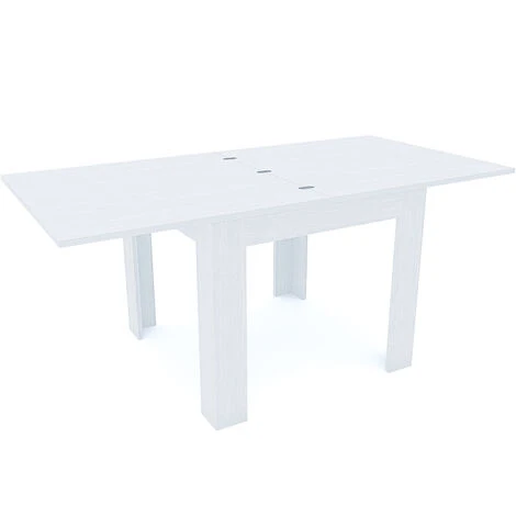 Tavolo Da Pranzo In Legno Allungabile A Libro Fino A 180 Cm Ideale Salotto Cucina Soggiorno Tavolino Consolle Salone Design Moderno Elegante Posadas 180 X 90 X 79 Cm (Bianco Frassino) 3 Tavolo Da Pranzo In Legno Allungabile A Libro Fino A 180 Cm Ideale Salotto Cucina Soggiorno Tavolino Consolle Salone Design Moderno Elegante Posadas 180 X 90 X 79 Cm (Bianco Frassino)