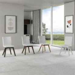 Sedia Cucina In Similpelle E Gambe In Legno. Sedie