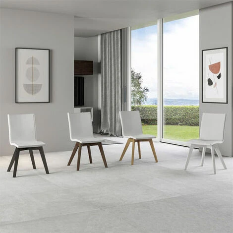 Sedia Cucina In Similpelle E Gambe In Legno. Sedie 3 Sedia Cucina In Similpelle E Gambe In Legno. Sedie