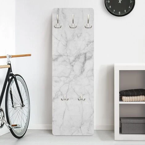 Appendiabiti - Bianco Carrara - Dimensione LxH: 119cm X 39cm 3 Appendiabiti - Bianco Carrara - Dimensione LxH: 119cm X 39cm