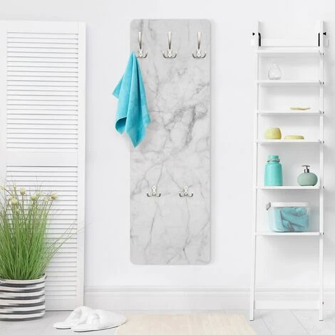 Appendiabiti - Bianco Carrara - Dimensione LxH: 119cm X 39cm 4 Appendiabiti - Bianco Carrara - Dimensione LxH: 119cm X 39cm - immagine 2