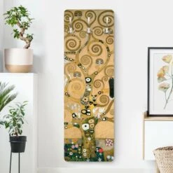 Appendiabiti Moderno - Gustav Klimt Albero Della Vita Dimensione LxH: 119cm X 39cm