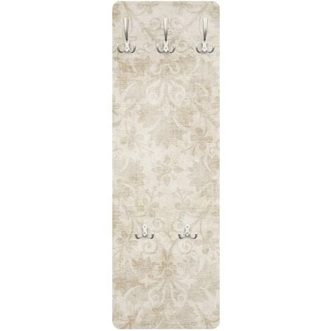 Appendiabiti - Antico Damasco - Bianco Beige Dimensione LxH: 119cm X 39cm 6 Appendiabiti - Antico Damasco - Bianco Beige Dimensione LxH: 119cm X 39cm - immagine 4