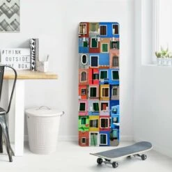 Appendiabiti Da Parete Design - Finestre Dal Mondo - Colorato Dimensione LxH: 119cm X 39cm -Vendite HOMCOM || VIDAXL || Songmics 34227148 3
