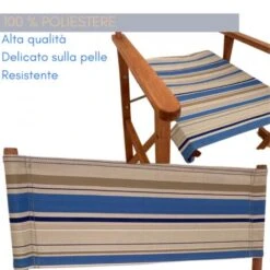 Teli Ricambio Sedia Da Regista Fodere Seduta E Sedile In Poliestere Resistente E Lavabile – Blu Beige, Ecrù 50x50 9 Teli Ricambio Sedia Da Regista Fodere Seduta E Sedile In Poliestere Resistente E Lavabile – Blu Beige, Ecrù 50x50 -Vendite HOMCOM || VIDAXL || Songmics 34969683 3