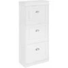 Scarpiera Salvaspazio Slim Con 3 Ante Portascarpe Salvaspazio Regolabili 52x23x117cm SoBuy Bianco FSR94-W -Vendite HOMCOM || VIDAXL || Songmics 35962893 1