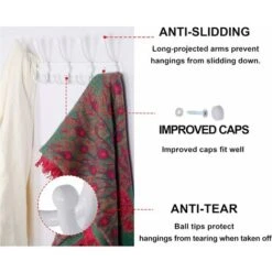 Appendiabiti Da Parete - 5 Tre Ganci, Acciaio Inossidabile Resistente, Appendiabiti In Metallo Per Portasciugamani Spogliatoio -Vendite HOMCOM || VIDAXL || Songmics 36373136 4