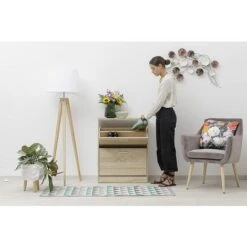 Baroni Home Scarpiera Salvaspazio Slim In Legno Melaminico Da Ingresso, Doppia Profondità - Natural, 2 Ante, 24x63x81 Cm -Vendite HOMCOM || VIDAXL || Songmics 36584614 4