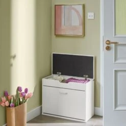 SoBuy Scarpiera Salvaspazio Slim, Portascarpe Salvaspazio Regolabili,scarpiere,scarpiera Pieghevole L60P30A50 Cm, Bianco FSR95-W -Vendite HOMCOM || VIDAXL || Songmics 37469548 5