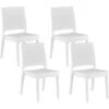 Set Di 4 Sedie Da Giardino Impilabili In Rattan Bianco Fossano 1 Set Di 4 Sedie Da Giardino Impilabili In Rattan Bianco Fossano -Vendite HOMCOM || VIDAXL || Songmics 37828126 1