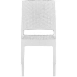Set Di 4 Sedie Da Giardino Impilabili In Rattan Bianco Fossano 10 Set Di 4 Sedie Da Giardino Impilabili In Rattan Bianco Fossano -Vendite HOMCOM || VIDAXL || Songmics 37828126 4