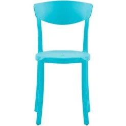 Set Di 6 Sedie Moderne Da Esterno E Interno In Plastica Blu Vieste -Vendite HOMCOM || VIDAXL || Songmics 37974559 5