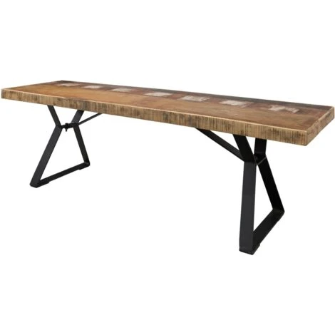 INDUSTRIAL 14 Panca In Legno Riciclato E Ferro - Laccato Multicolore 150x40x45 4 INDUSTRIAL 14 Panca In Legno Riciclato E Ferro - Laccato Multicolore 150x40x45 - immagine 2