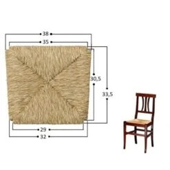 Ricambio Per Sedia In Paglia Palustre Arte Povera 996