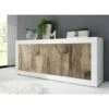 Credenza Moderna, Madia Bianca Lucida Con 4 Ante In Finitura Pero -Vendite HOMCOM || VIDAXL || Songmics 41361721 1