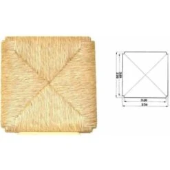 Ricambio Per Sedia In Paglia Modello 998 Sigfrido Sedile Seduta Cuscino