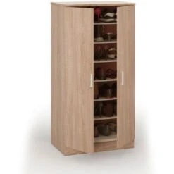 ARMADIO/SCARPIERA DUE ANTE ROVERE SONOMA -Vendite HOMCOM || VIDAXL || Songmics 44480840 3