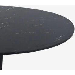 Tavolo Rotondo Effetto Marmo 80cm Sala Da Pranzo Ristorante Tulip Murmar 80 Colore: Nero -Vendite HOMCOM || VIDAXL || Songmics 45345857 4